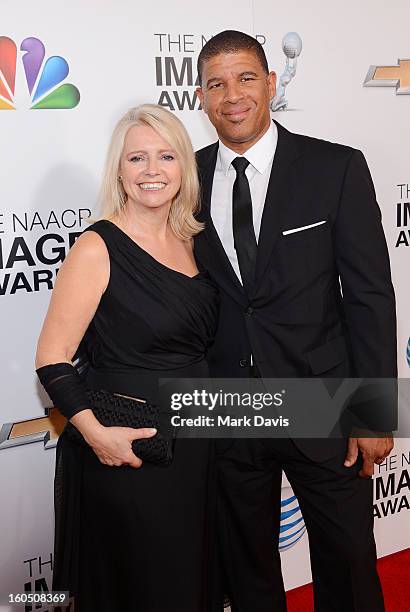 Producer Christina Steinberg and director Peter Ramsey attend the 44th NAACP Image Awards at The Shrine Auditorium on February 1, 2013 in Los...