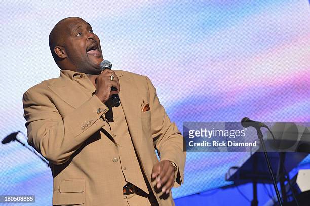 Pastor Marvin Winans sings onstage at the Super Bowl Gospel 2013 Show at UNO Lakefront Arena on February 1, 2013 in New Orleans, Louisiana.