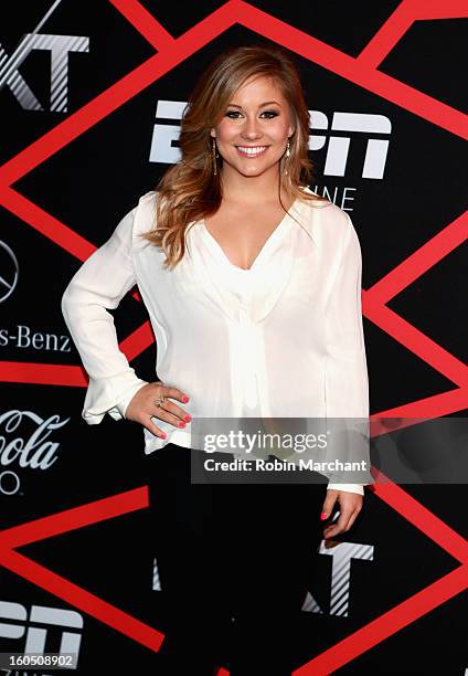 Gymnast Shawn Johnson attends ESPN The Magazine's "NEXT" Event at Tad Gormley Stadium on February 1, 2013 in New Orleans, Louisiana.