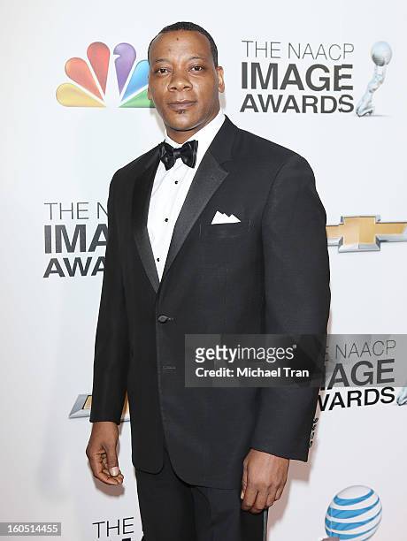 Eric LaRay Harvey arrives at the 44th NAACP Image Awards held at The Shrine Auditorium on February 1, 2013 in Los Angeles, California.