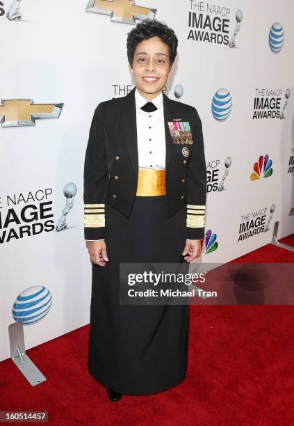 Vice Admiral Michelle Howard arrives at the 44th NAACP Image Awards held at The Shrine Auditorium on February 1, 2013 in Los Angeles, California.