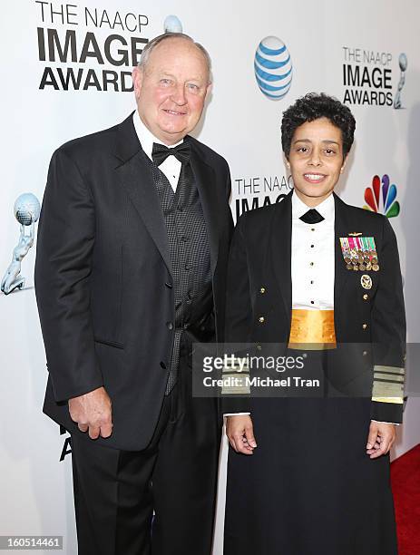 Vice Admiral Michelle Howard arrives at the 44th NAACP Image Awards held at The Shrine Auditorium on February 1, 2013 in Los Angeles, California.
