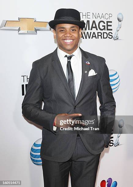 Tristan Wilds arrives at the 44th NAACP Image Awards held at The Shrine Auditorium on February 1, 2013 in Los Angeles, California.