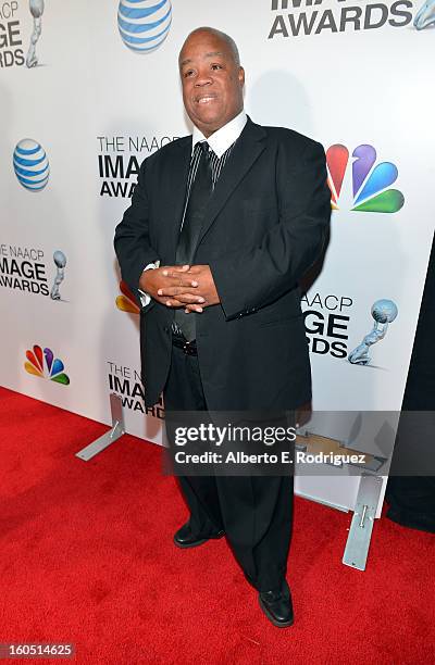 Musician Joseph Lastie Jr. Of the Preservation Hall Jazz Band attends the 44th NAACP Image Awards at The Shrine Auditorium on February 1, 2013 in Los...