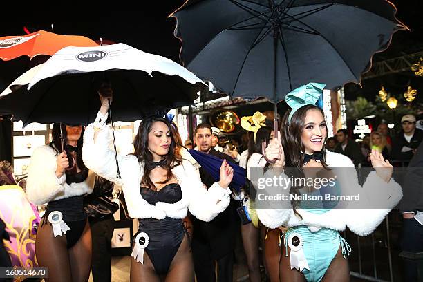 Playboy Playmate of the Year Jaclyn Swedberg and Playmates attend The Playboy Party Presented by Crown Royal on February 1, 2013 in New Orleans,...