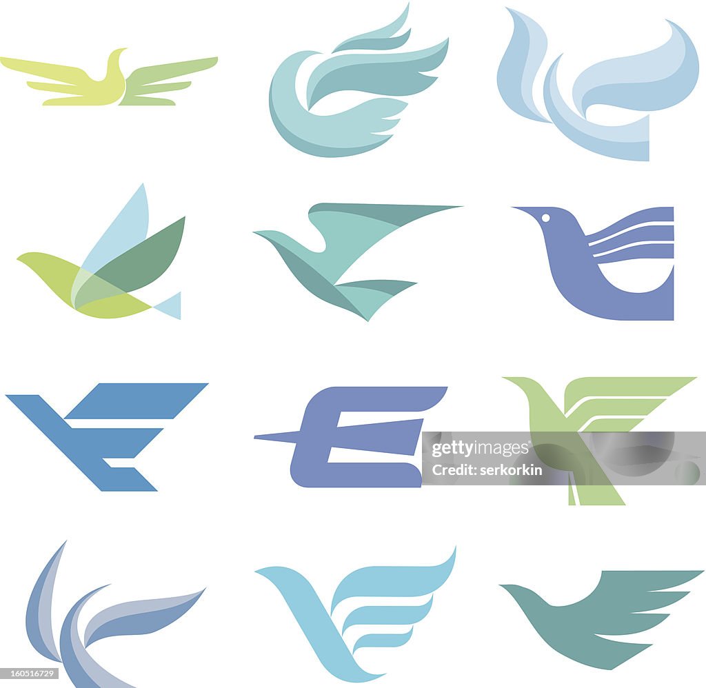 Logogram Bird Bird Logo Signs High-Res Vector Graphic - Getty Images