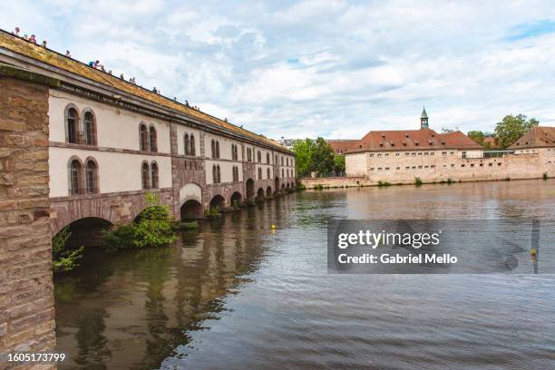 views of strasbourg by the barrage vauban - vauban stock pictures, royalty-free photos & images