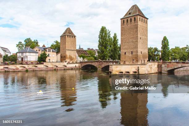 views of strasbourg by the barrage vauban - vauban stock pictures, royalty-free photos & images