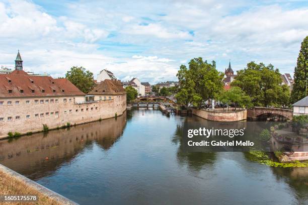 views of strasbourg by the barrage vauban - vauban stock pictures, royalty-free photos & images