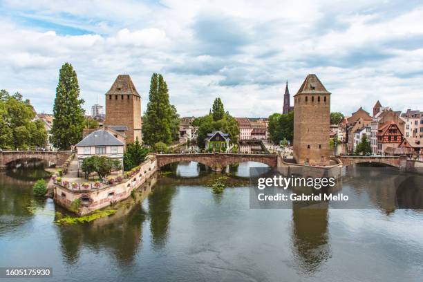 views of strasbourg by the barrage vauban - vauban stock pictures, royalty-free photos & images