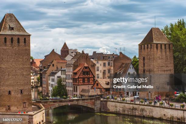 views of strasbourg by the barrage vauban - vauban stock pictures, royalty-free photos & images