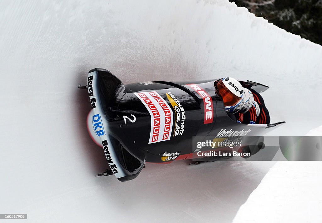 Bob Skeleton Racing Maximilian Arndt, Marko Huebenbecker, Alexander Roediger and Martin ...