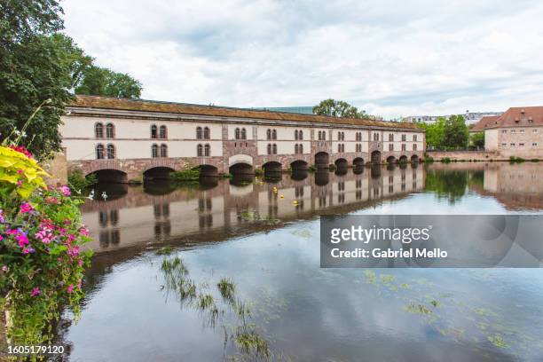 views of strasbourg by the barrage vauban - vauban stock pictures, royalty-free photos & images