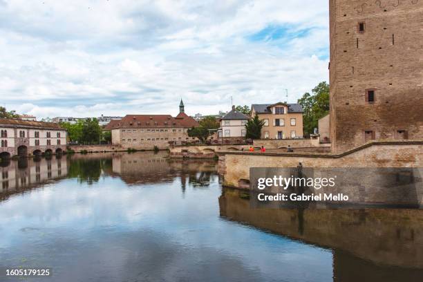 views of strasbourg by the barrage vauban - vauban stock pictures, royalty-free photos & images