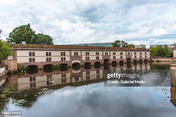 views of strasbourg by the barrage vauban - vauban stock pictures, royalty-free photos & images