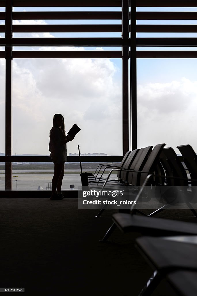 Woman in airport