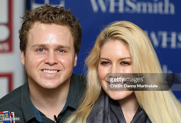 Heidi Montag and Spencer Pratt meet fans and sign copies of OK! Magazine at Brent Cross Shopping Centre on February 2, 2013 in London, England.