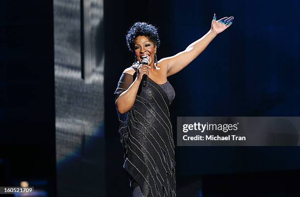 Gladys Knight performs at the 44th NAACP Image Awards - show held at The Shrine Auditorium on February 1, 2013 in Los Angeles, California.