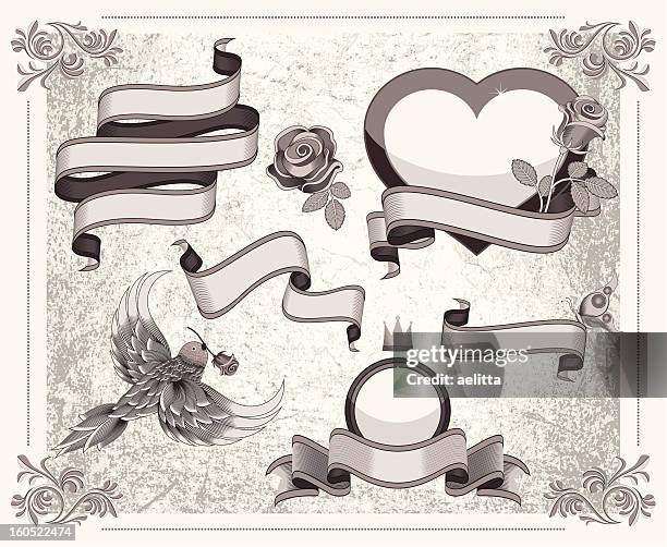 design elements - mirror frame stock illustrations