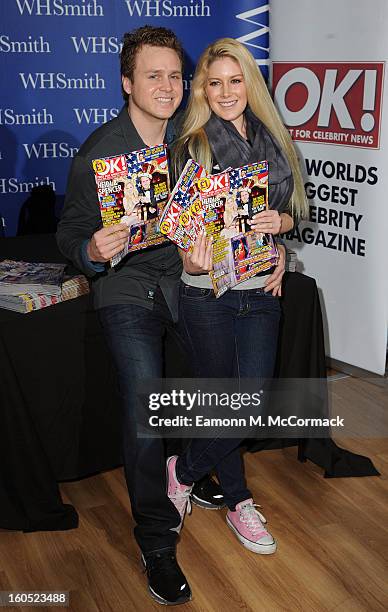 Spencer Pratt and Heidi Montag meet fans and sign copies of OK! Magazine at Brent Cross Shopping Centre on February 2, 2013 in London, England.