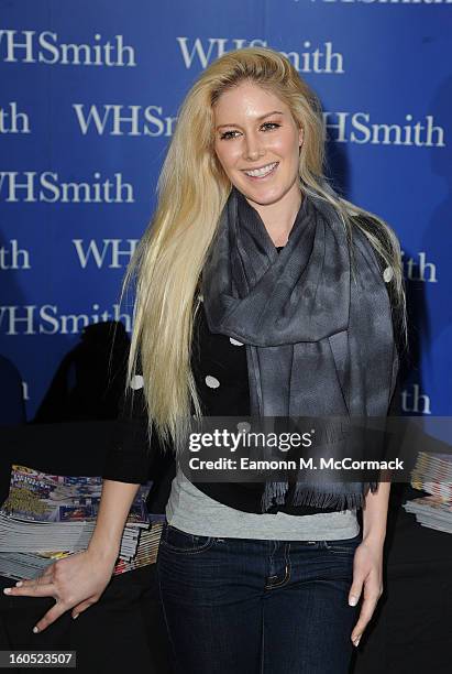 Heidi Montag meets fans and sign copies of OK! Magazine at Brent Cross Shopping Centre on February 2, 2013 in London, England.