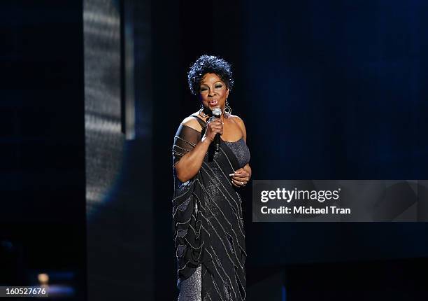 Gladys Knight performs at the 44th NAACP Image Awards - show held at The Shrine Auditorium on February 1, 2013 in Los Angeles, California.