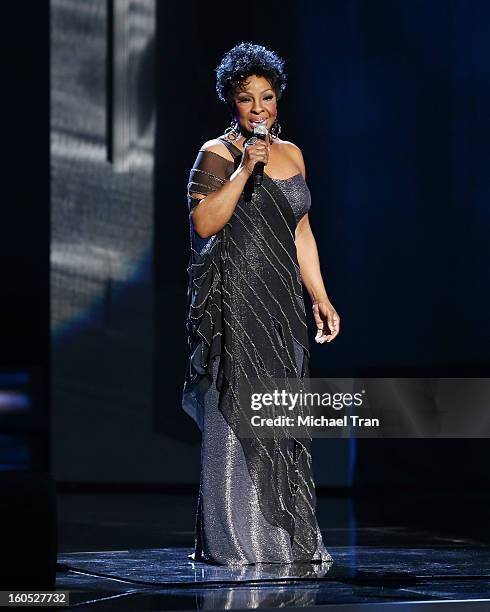 Gladys Knight performs at the 44th NAACP Image Awards - show held at The Shrine Auditorium on February 1, 2013 in Los Angeles, California.