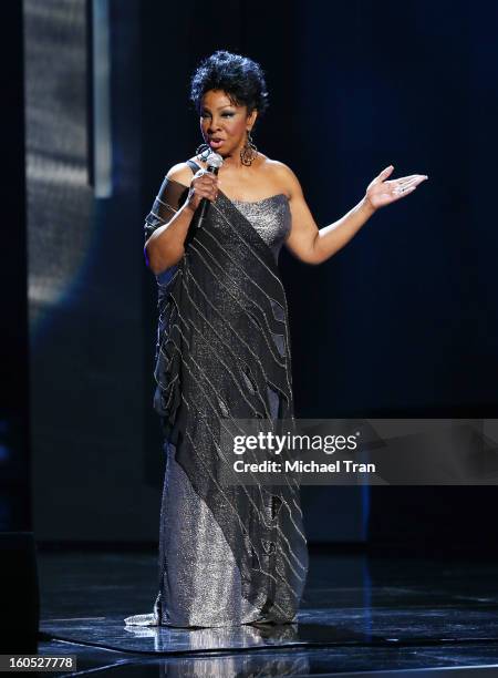 Gladys Knight performs at the 44th NAACP Image Awards - show held at The Shrine Auditorium on February 1, 2013 in Los Angeles, California.