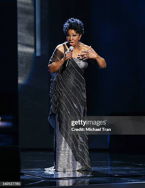 Gladys Knight performs at the 44th NAACP Image Awards - show held at The Shrine Auditorium on February 1, 2013 in Los Angeles, California.