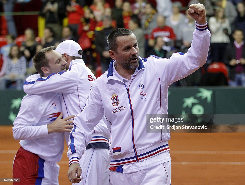 2013 Davis Cup first round - Belgium v Serbia