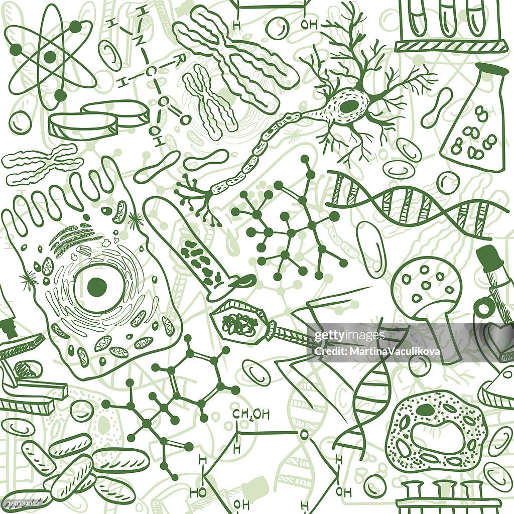 Best Life Science Pattern Biology Seamless Pattern High-Res Vector Graphic - Getty Images