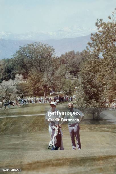 American golfer Arnold Palmer pictured during a practice round for the US Open at Cherry Hills Country Club in Denver, Colorado, June 14th 1978. The...