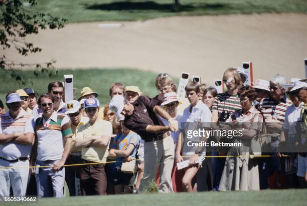 South African golfer Gary Player competing in the first round of the US Open at Cherry Hills Country Club in Denver, Colorado, June 15th 1978.