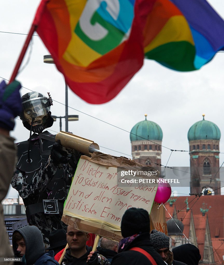GERMANY-SECURITY-CONFERENCE-MUNICH-PROTEST