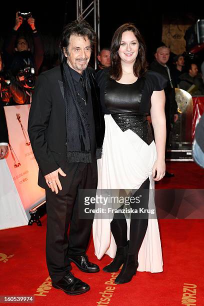 Al Pacino and his daughter Julie Marie Pacino attend the 'Goldene Kamera 2013' on February 2, 2013 in Berlin, Germany.