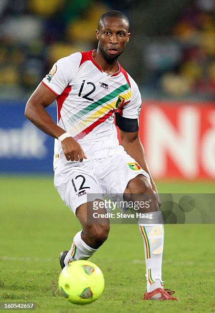 Seydou Keita of Mali during the 2013 African Cup of Nations Quarter-Final match between South Africa and Mali at Moses Mahbida Stadium on February...