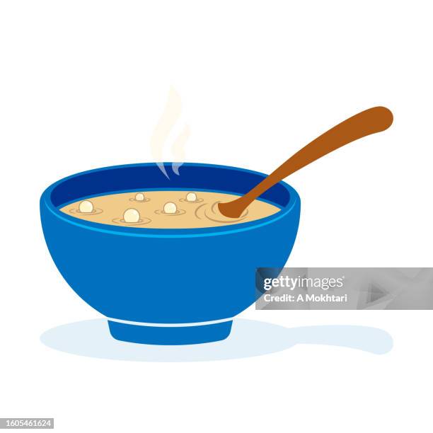 illustrazioni stock, clip art, cartoni animati e icone di tendenza di ciotola di zuppa. - scodella per zuppa