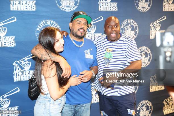 Venicia, DJ Enuff and Eric Parlor attend Tony Touch Presents Def Mix Tape on August 09, 2023 in New York City.