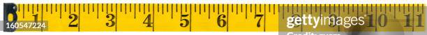 measuring tape on white background, clipping path - one inch stock pictures, royalty-free photos & images