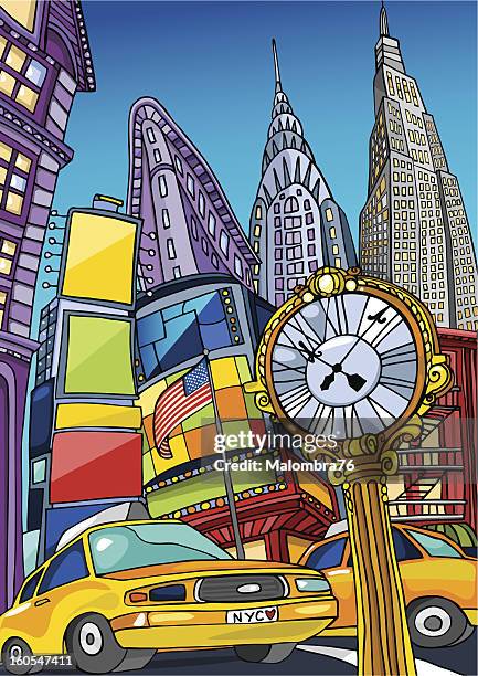 ilustraciones, imágenes clip art, dibujos animados e iconos de stock de love de manhattan - broadway manhattan