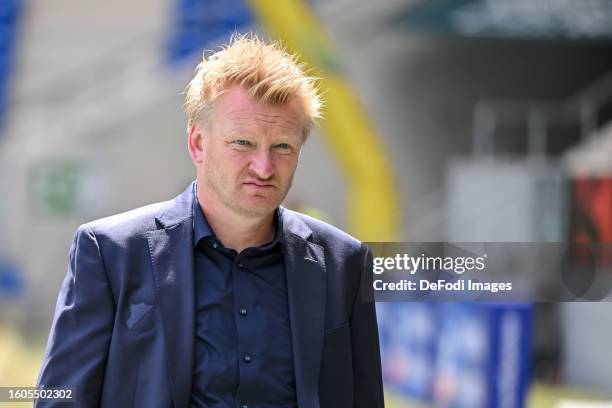 Technical Director Bastian Huber of TSG 1899 Hoffenheim Looks on prior to the pre-season friendly match between TSG Hoffenheim and Rangers at...