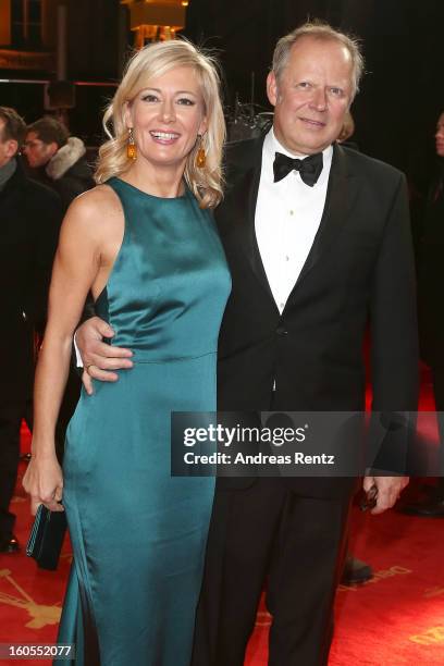 Judith Milberg and Axel Milberg attend 'Goldene Kamera 2013' at Axel Springer Haus on February 2, 2013 in Berlin, Germany.