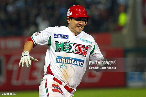 Agustin Murillo of Mexico during the Caribbean Series Baseball 2013 in Sonora Stadium on february 1, 2013 in Hermosillo, Mexico.