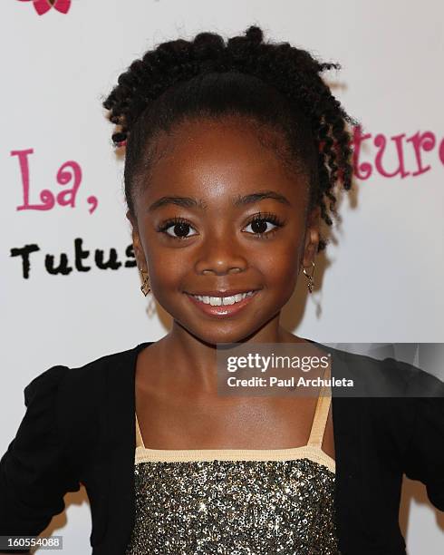 Actress Skye Jackson attends the 4th Annual Tutus4Tots charity event on February 2, 2013 in Chino, California.