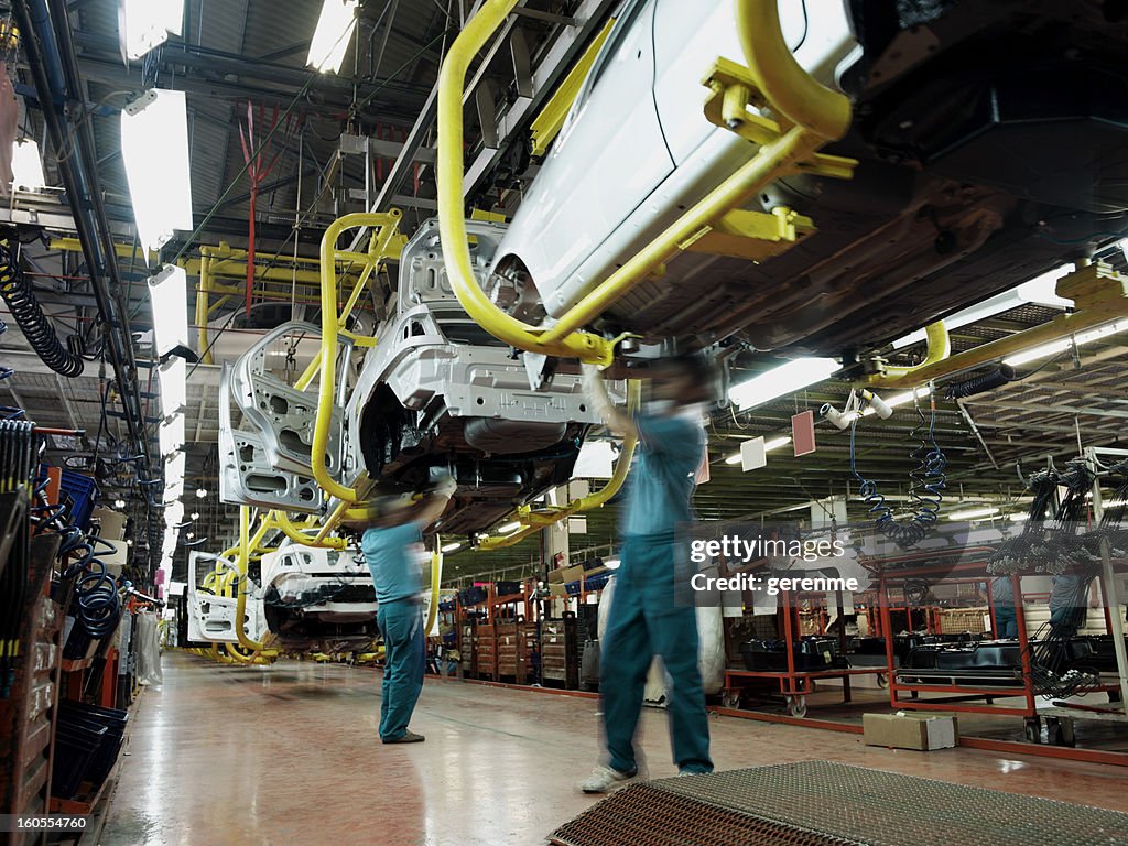 Linha de Produção de carro de Fábrica