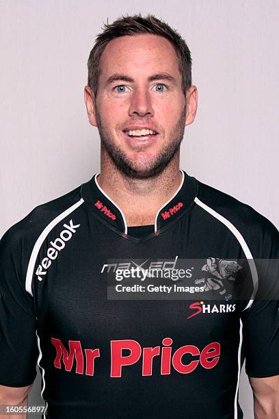 Butch James poses during the official 2013 Cheetahs Headshots session at Free State Stadium, on January 15, 2013 in Durban, South Africa.