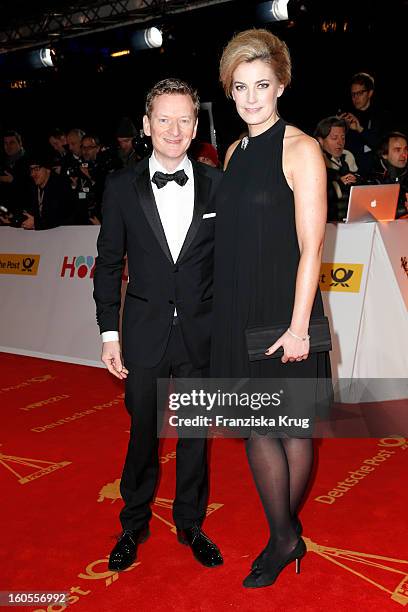 Michael Kessler and Constanze Darschin attend the 'Goldene Kamera 2013' on February 2, 2013 in Berlin, Germany.