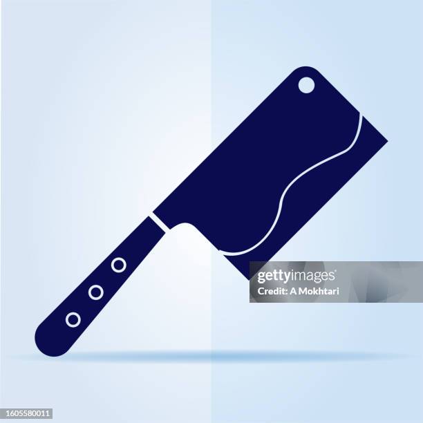 cleaver icon. - charcuterie board stock illustrations