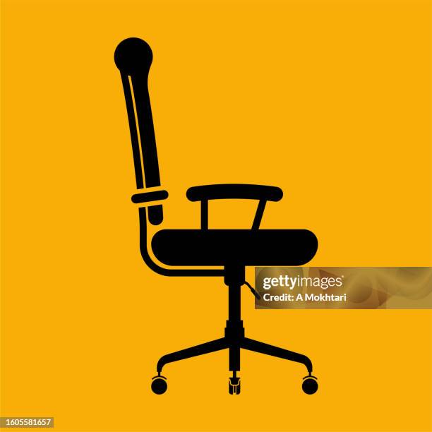 office chair icon. - office chair stock illustrations