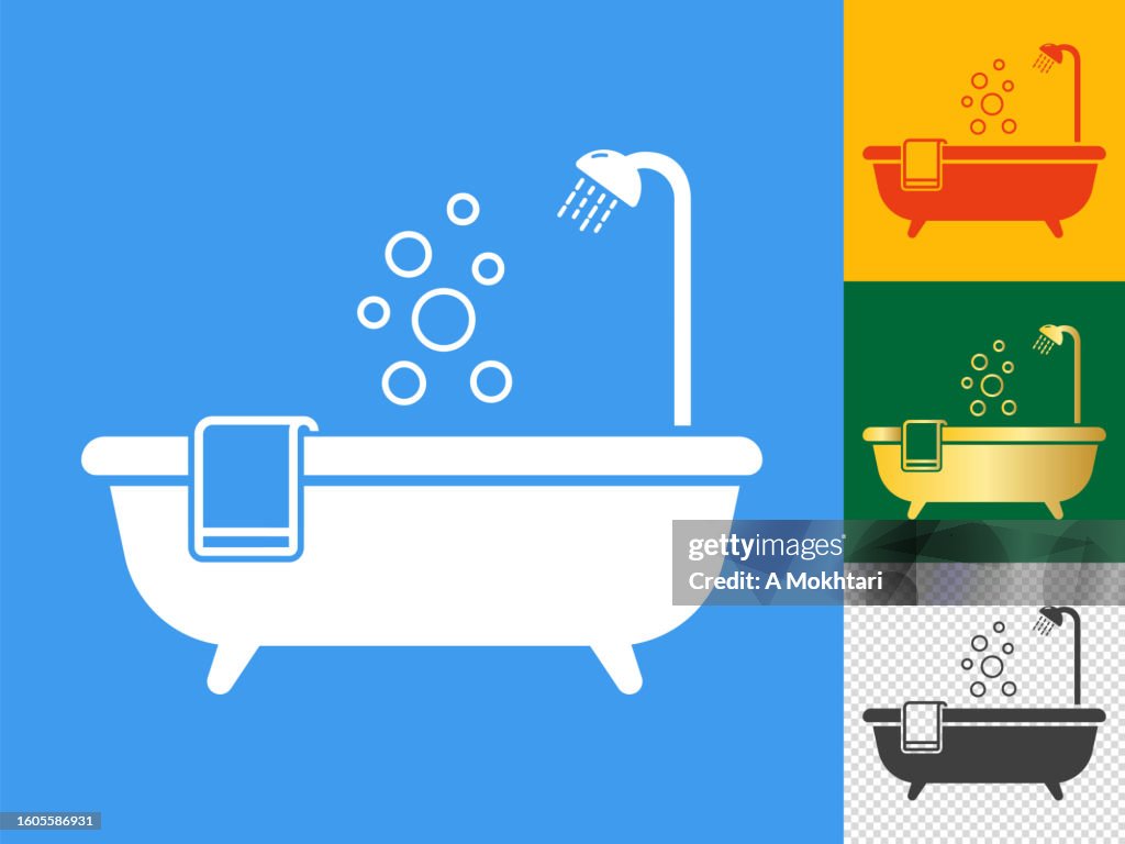 Bathtub icon.